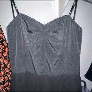 Forever 21 Strapless Charcoal Dress